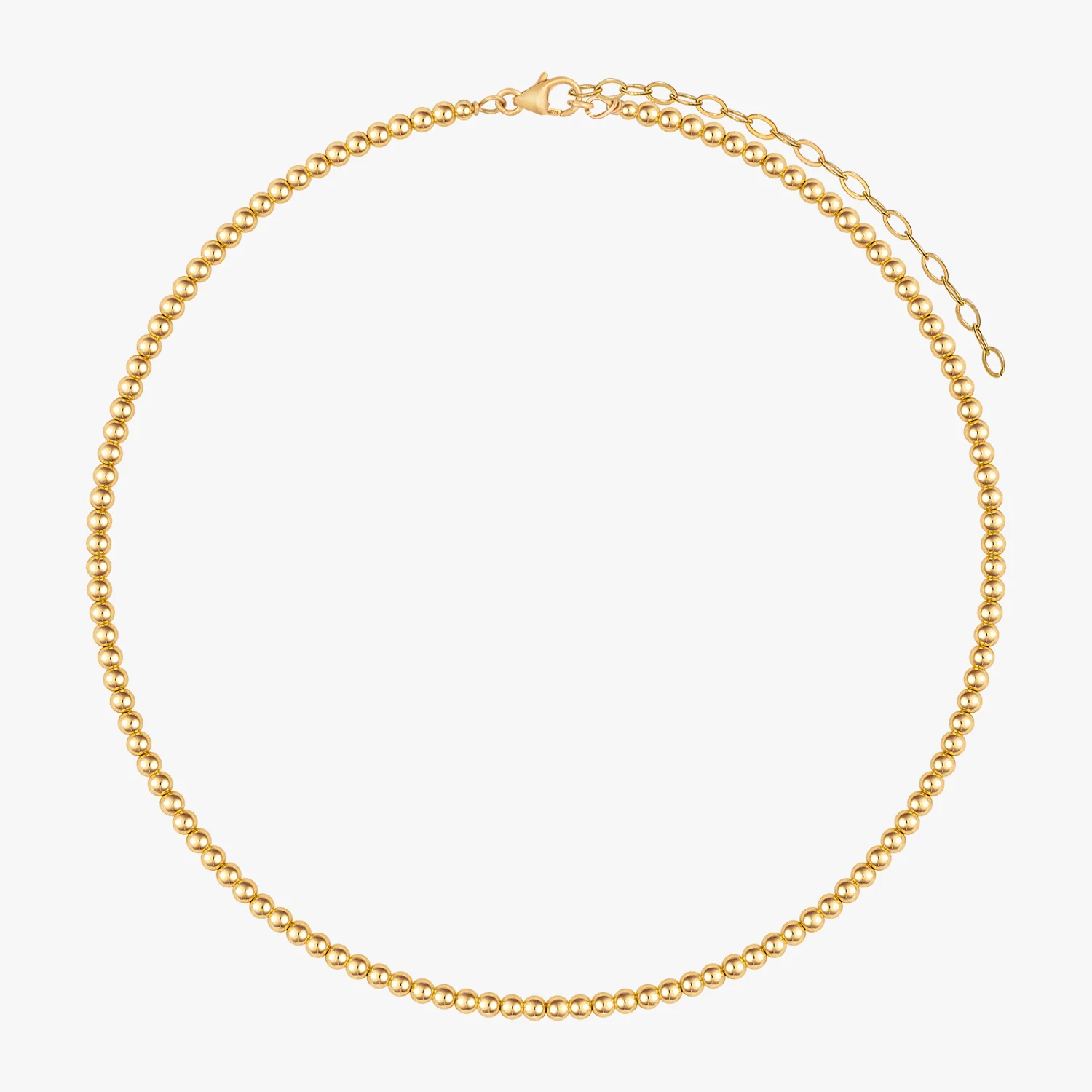 Gold Barbelle Choker Necklace
