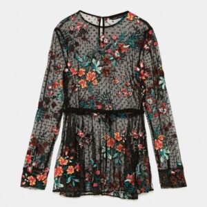 Boat Neck Top in Print B