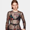 Boat Neck Top in Print B