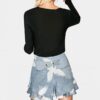 Newman Georgette Skirt in Blue