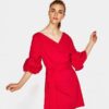 Column Dress in Magenta